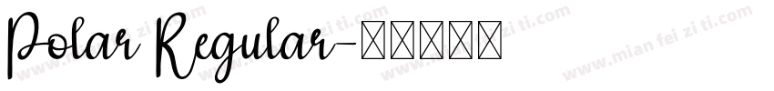 Polar Regular字体转换